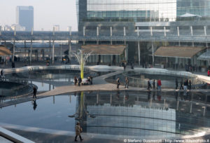 fotografia amanti pedinati Piazza Gae Aulenti